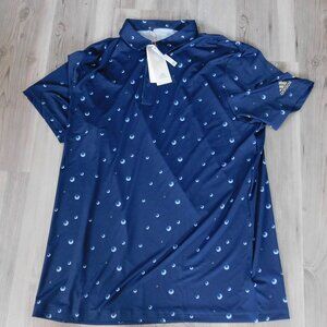 Adidas Polo Shirt Mens Large All Over Print HK6859 NWT